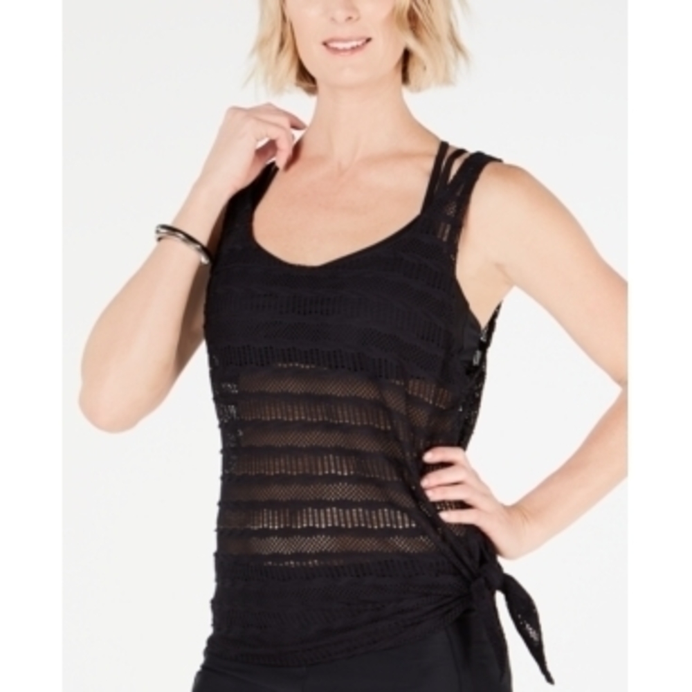 Go by Gossip Mix & Mesh Crochet Tankini Top